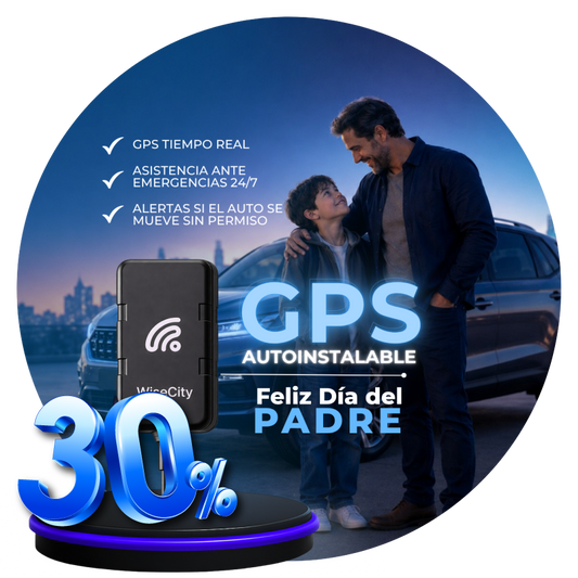 GPS WiseCity Autoinstalable | Plan Anual 30% OFF - WiseCity Chile