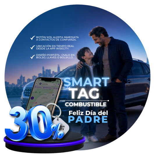 WiseTag Botón SOS Portátil | Plan Anual 30% OFF - WiseCity Chile