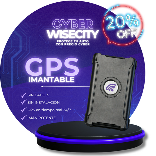 GPS WiseCity Inalámbrico | Plan Anual con 20% OFF Cyber.