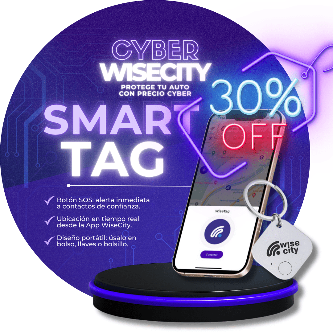WiseTag Botón SOS Portátil | Plan Anual con 30% OFF Cyber | ÚLTIMOS DÍAS!!! - WiseCity Chile